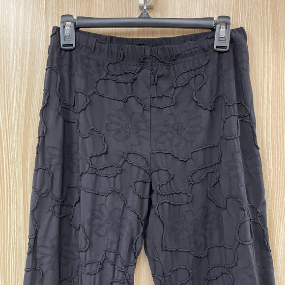 Haystacks Black Textured Pants Size Medium - Picture 2 of 6